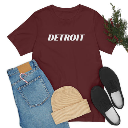 'Detroit' T-Shirt (Racing Font) | Unisex Standard Fit