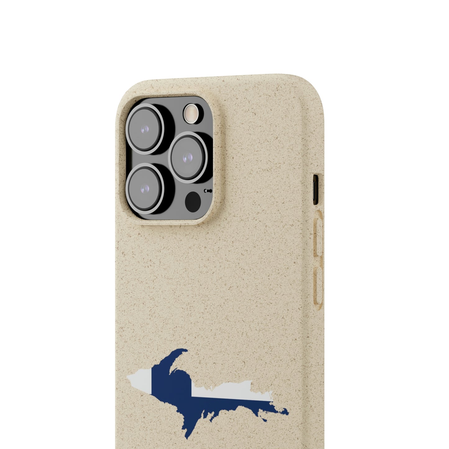 Michigan Upper Peninsula Biodegradable Phone Cases (w/ UP Finland Flag Outline) | Apple iPhone