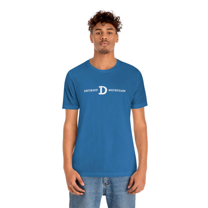 'Detroit Michigan' T-Shirt (w/ Old French D) | Unisex Standard Fit