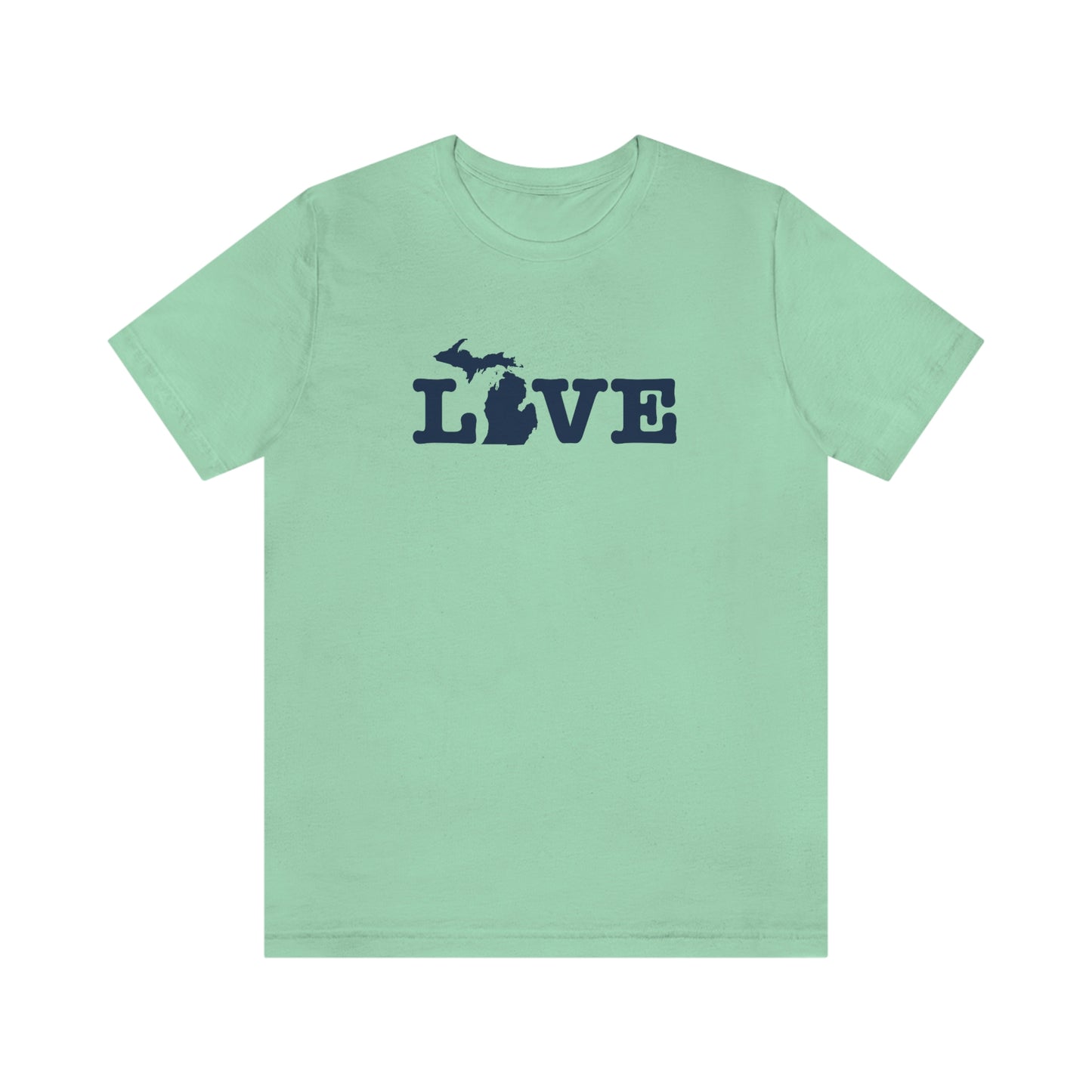 Michigan 'Love' T-Shirt (Typewriter Font) | Unisex Standard Fit