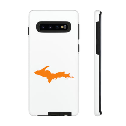 Michigan Upper Peninsula Tough Phone Case (w/ Orange UP Outline) | Samsung & Pixel Android