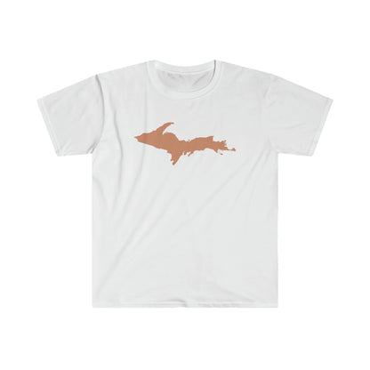 Michigan Upper Peninsula T-Shirt (w/ Copper UP Outline) | Unisex Budget