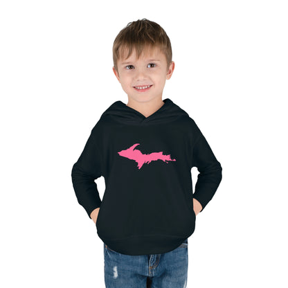 Michigan Upper Peninsula Hoodie (w/ Pink UP Outline) | Unisex Toddler