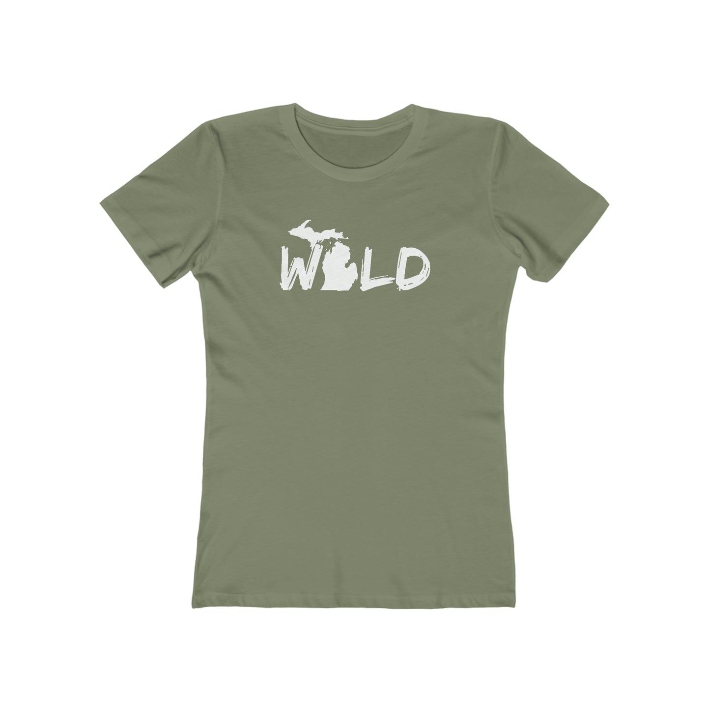 Michigan 'Wild' T-Shirt (Paintbrush Font) | Women's Boyfriend Cut