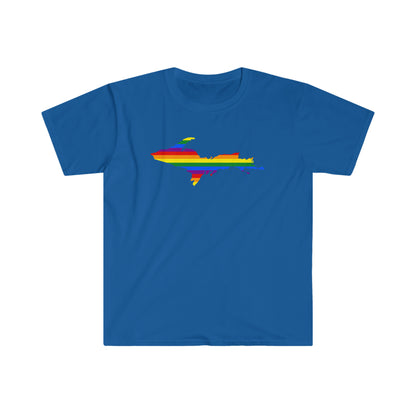 Michigan Upper Peninsula T-Shirt (w/ UP Pride Flag Outline) | Unisex Budget