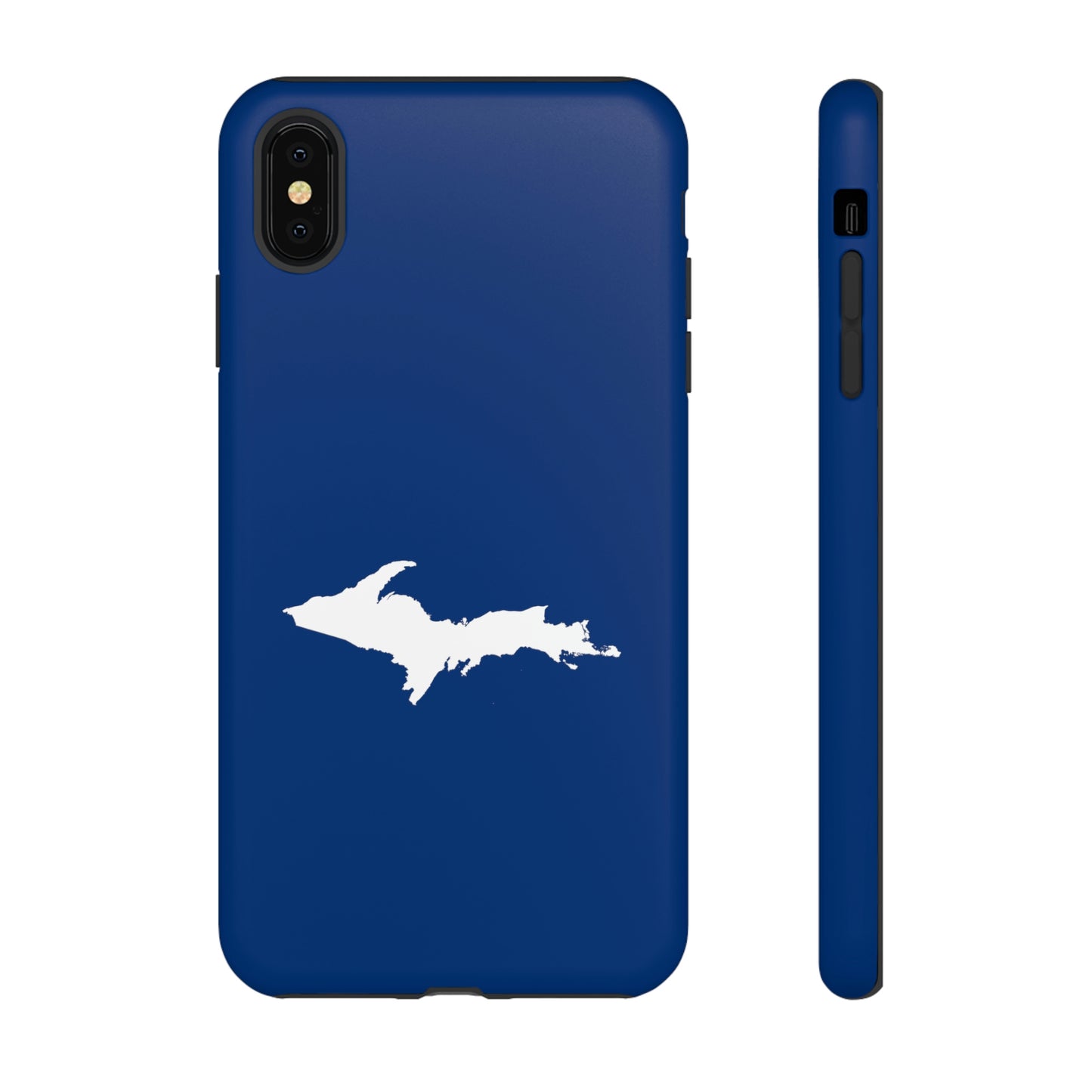 Michigan Upper Peninsula Tough Phone Case (Dearborn Blue w/ UP Outline) | Apple iPhone