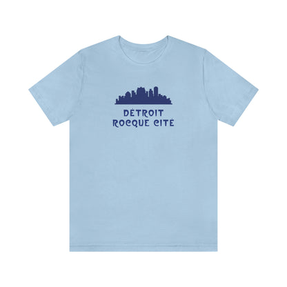 'Détroit Rocque Cité' with Skyline T-Shirt | Unisex Standard Fit