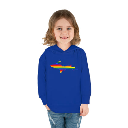 Michigan Upper Peninsula Hoodie (w/ UP Pride Flag Outline) | Unisex Toddler