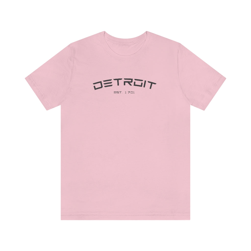 'Detroit Est. 1701' Electric Font T-Shirt | Unisex Standard Fit