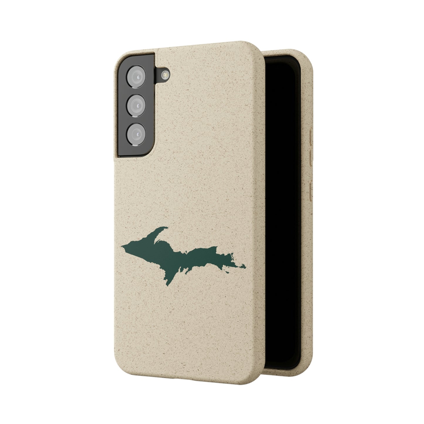 Michigan Upper Peninsula Biodegradable Phone Cases (w/ Green UP Outline) | Samsung Android