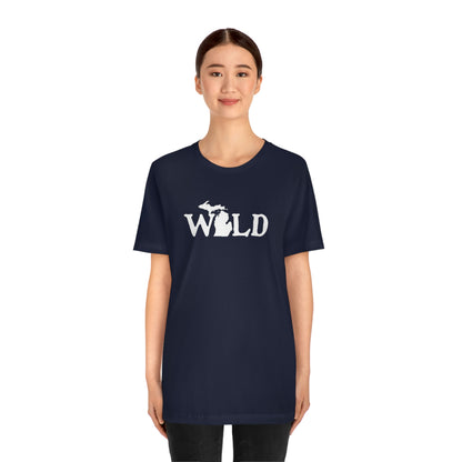 Michigan 'Wild' T-Shirt (Woodcut Font) | Unisex Standard Fit