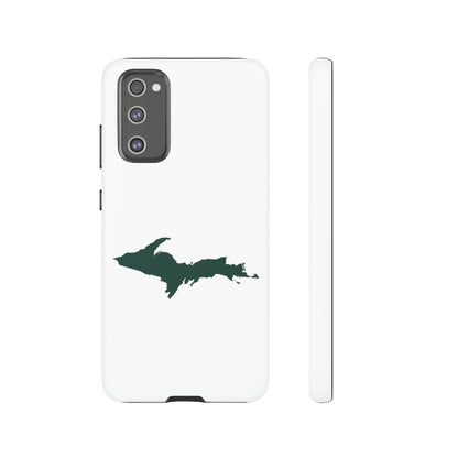 Michigan Upper Peninsula Tough Phone Case (w/ Green UP Outline) | Samsung & Pixel Android