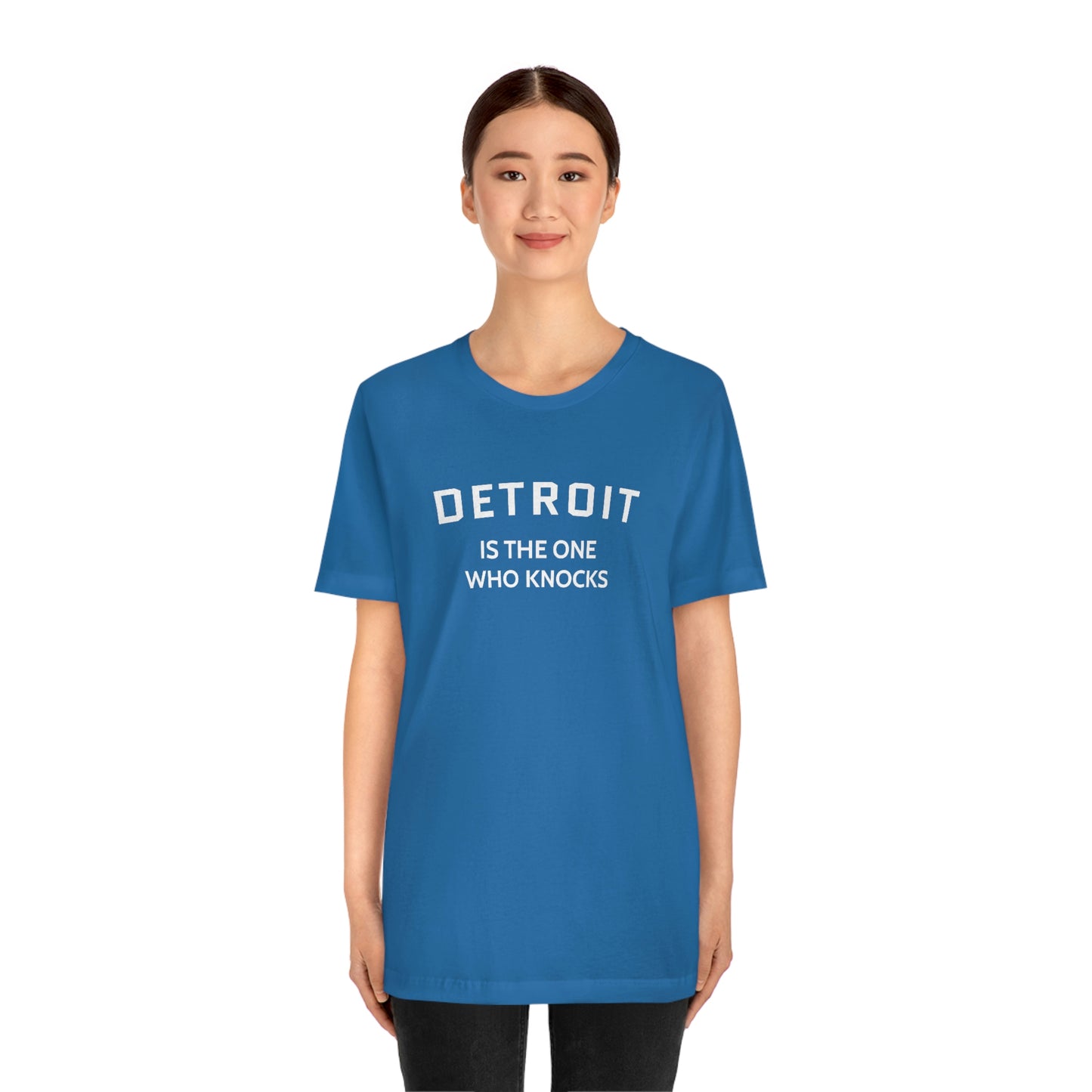 'Detroit is the One Who Knocks' T-Shirt | Unisex Standard Fit