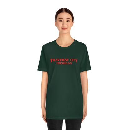 'Traverse City Michigan' ' T-Shirt (1980s Drama Parody) | Unisex Standard Fit