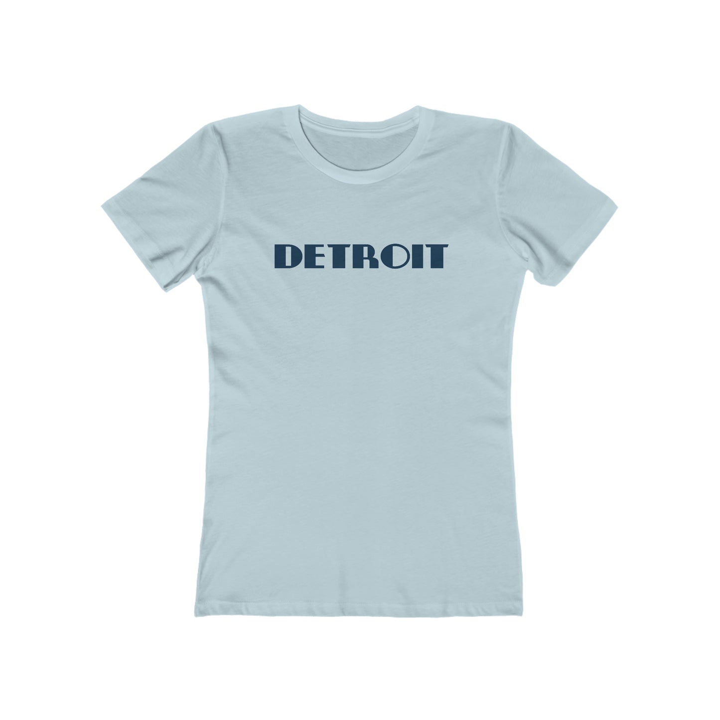 'Detroit' T-Shirt (Art Deco Font) | Women's Boyfriend Cut