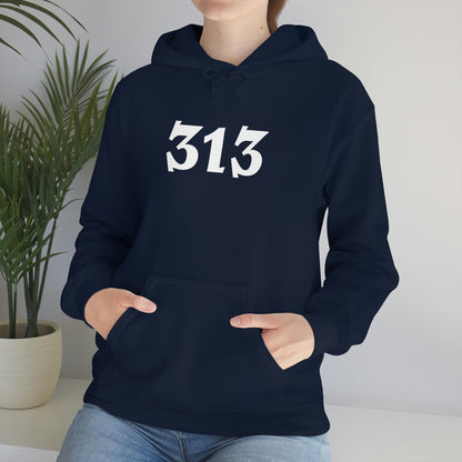 Detroit '313' Hoodie (Angry Serif Font) | Unisex Standard