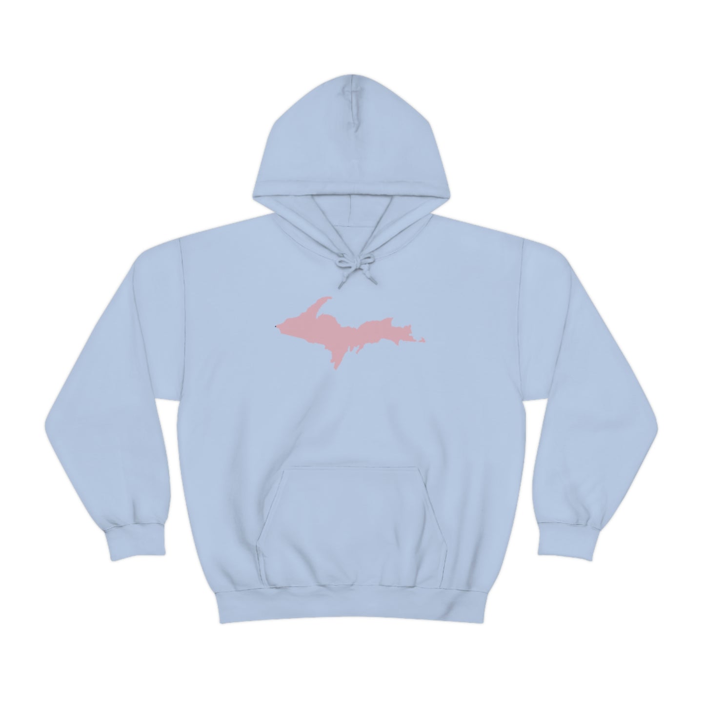 Michigan Upper Peninsula Hoodie (w/ Pink U.P. Outline) | Unisex Standard