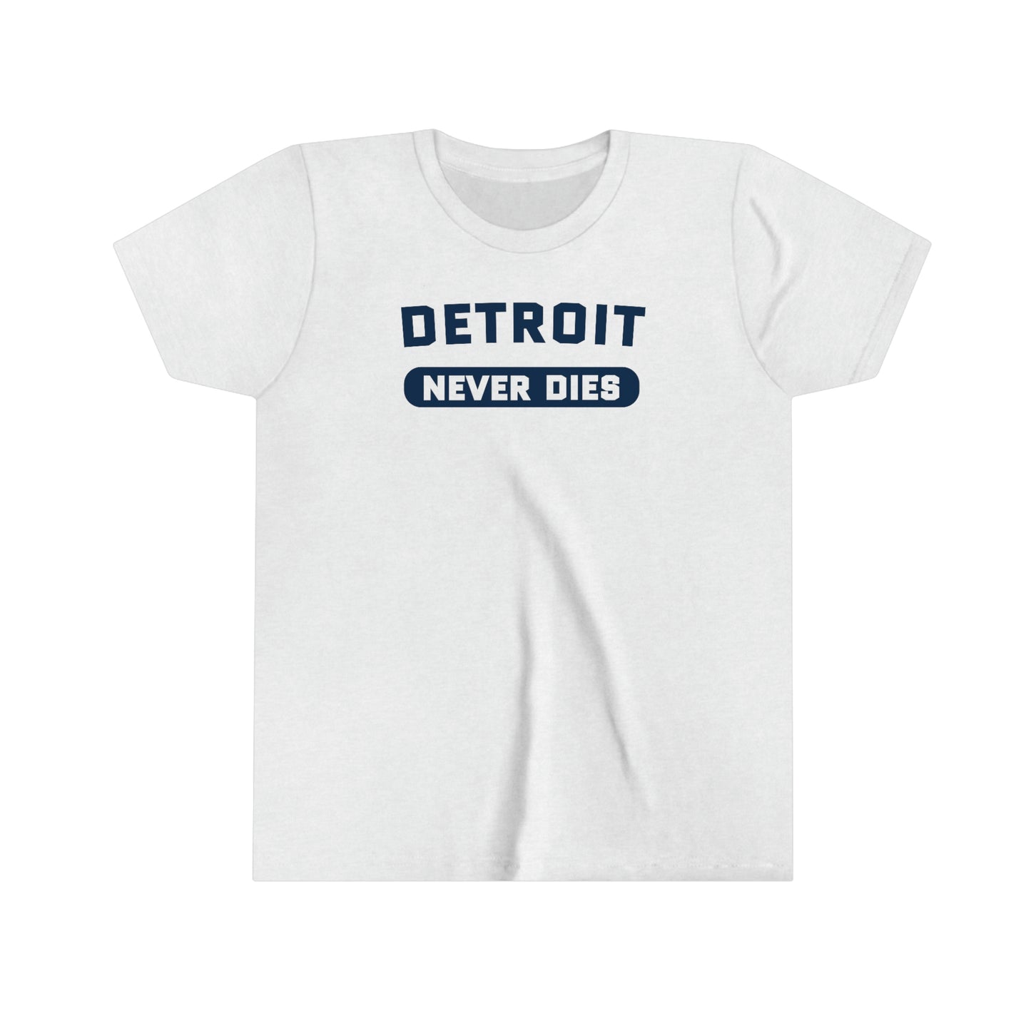 'Detroit Never Dies' T-Shirt | Youth Short Sleeve