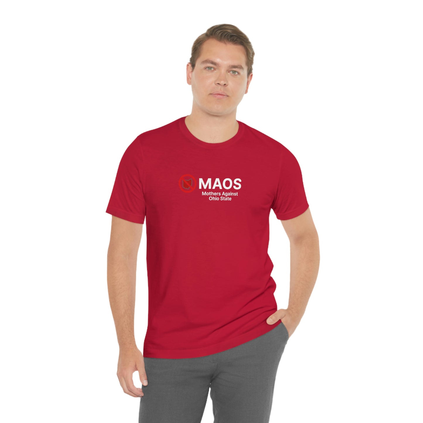 'MAOS Mothers Against Ohio State' T-Shirt | Unisex Standard Fit