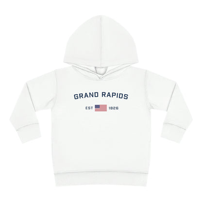 'Grand Rapids EST 1826' Hoodie (w/USA Flag Outline) | Unisex Toddler