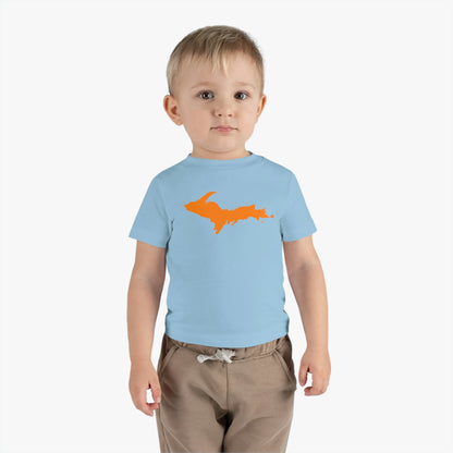 Michigan Upper Peninsula Infant T-Shirt (w/ Orange UP Outline) | Short Sleeve