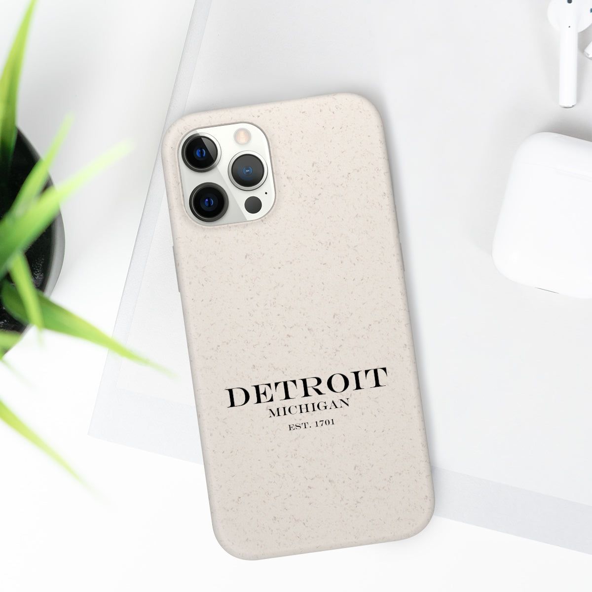 'Detroit Est. 1701' Phone Cases (Black Color) | Android & iPhone