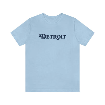 'Detroit' T-Shirt (Sloped Roman Font) | Unisex Standard Fit