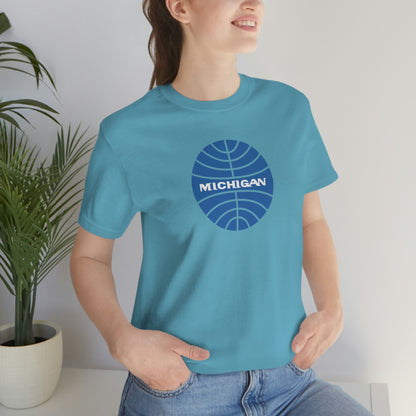 'Michigan' T-Shirt (Retro Airline Parody)  | Unisex Standard Fit