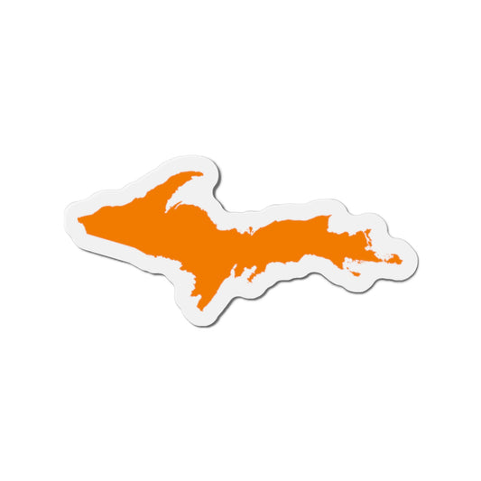 Michigan Upper Peninsula Kiss Cut Magnet (w/ Orange UP Outline)