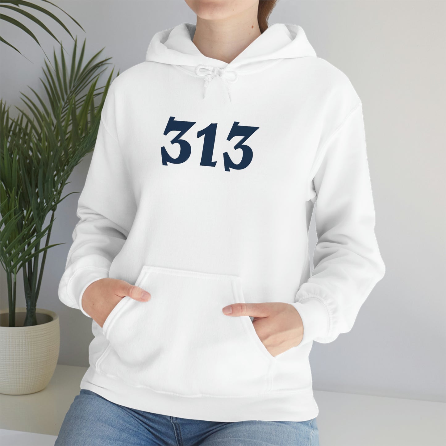 Detroit '313' Hoodie (Angry Serif Font) | Unisex Standard