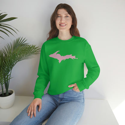 Michigan Upper Peninsula Sweatshirt (w/ Pink UP Outline) | Unisex Standard