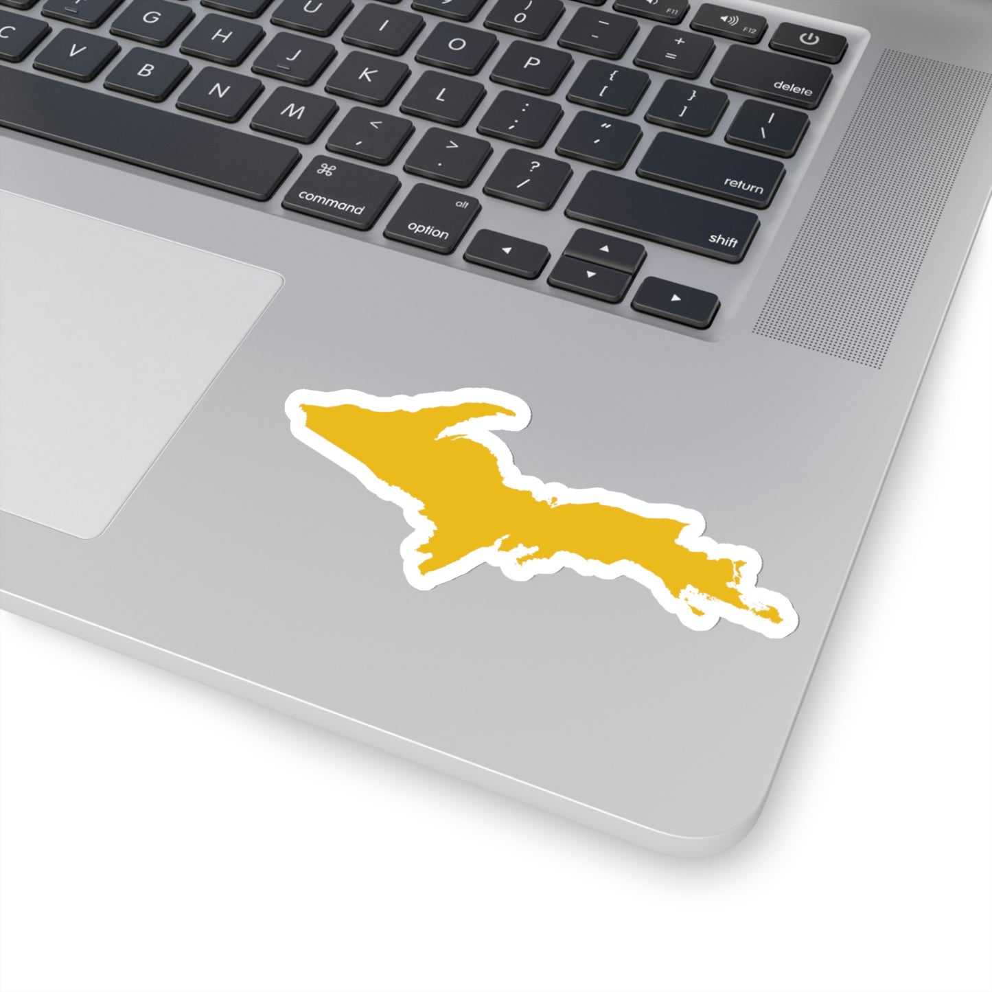 Michigan Upper Peninsula Kiss-Cut Sticker (w/ Gold UP Outline)