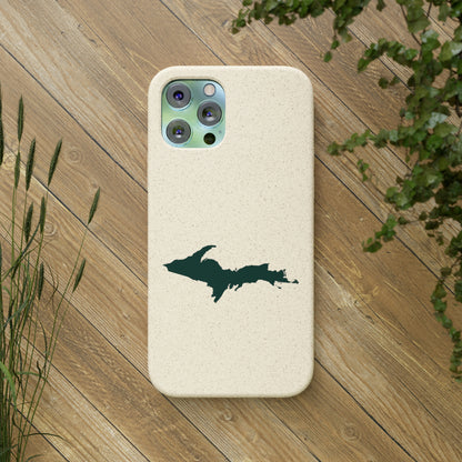 Michigan Upper Peninsula Biodegradable Phone Cases (w/ Green UP Outline) | Apple iPhone