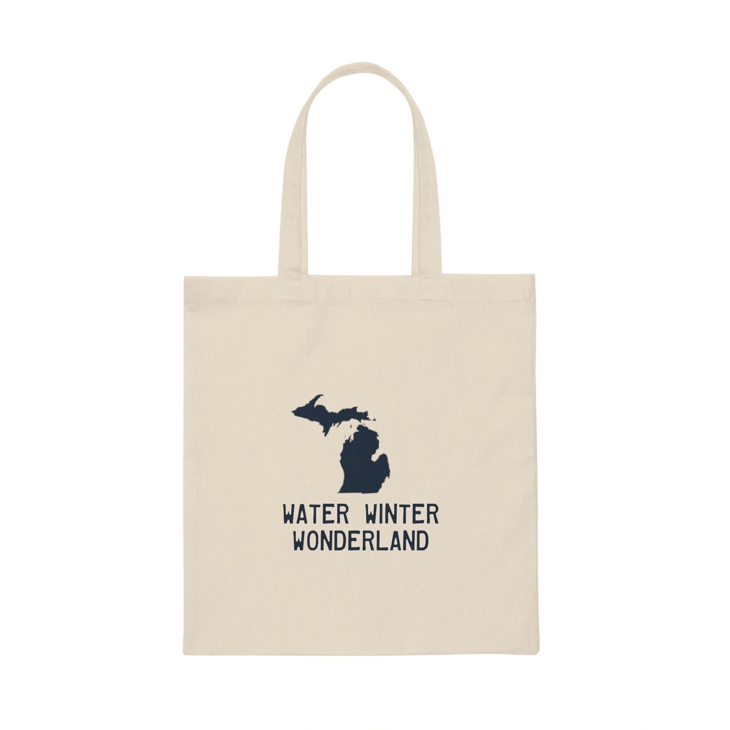 Michigan 'Water Winter Wonderland' Light Tote Bag