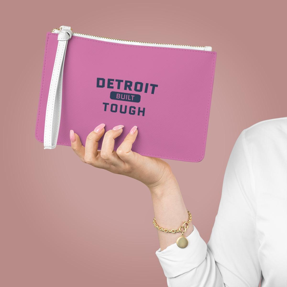 'Built Detroit Tough' Clutch Bag - Circumspice Michigan