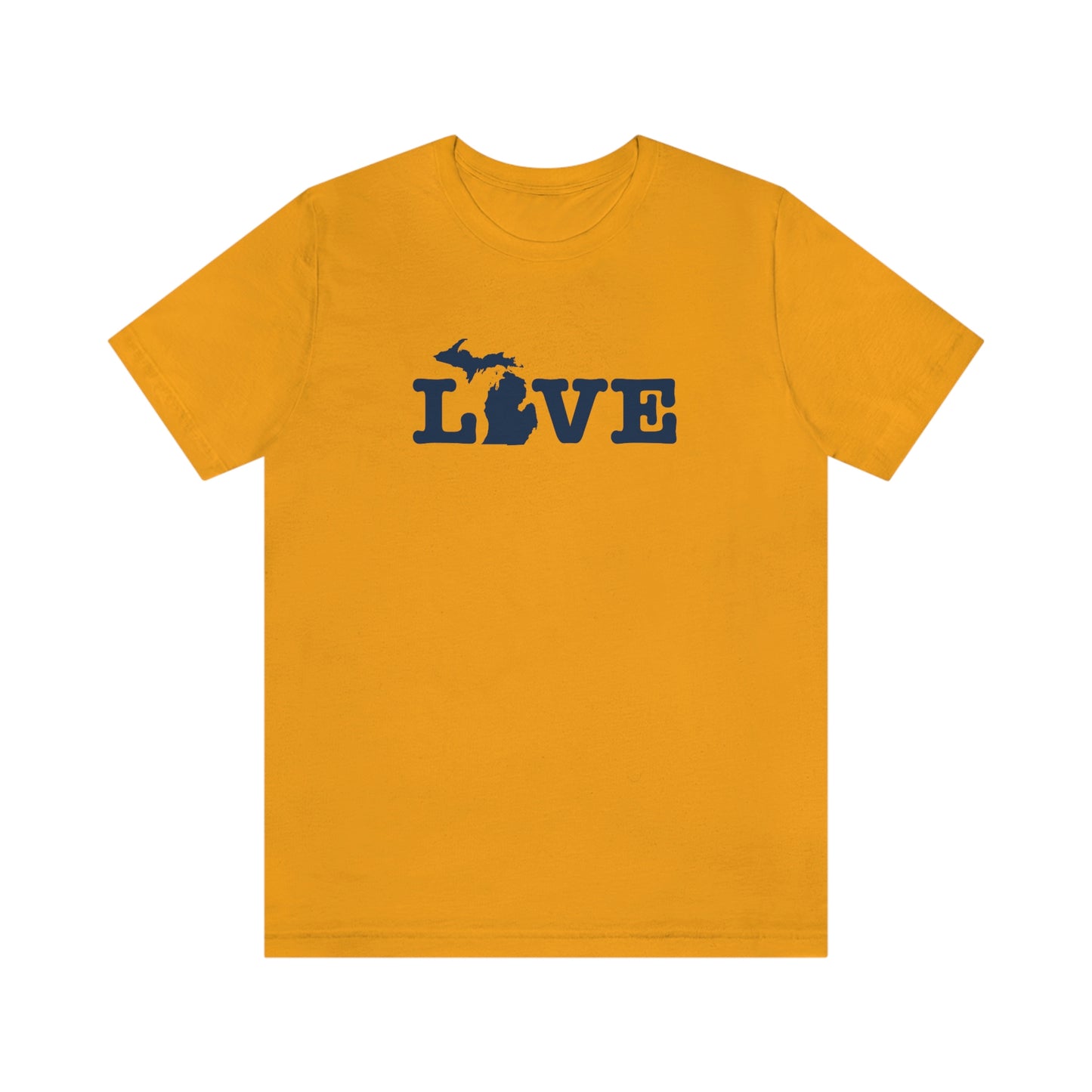 Michigan 'Love' T-Shirt (Typewriter Font) | Unisex Standard Fit