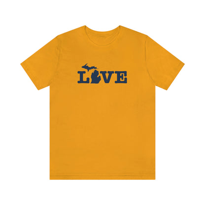 Michigan 'Love' T-Shirt (Typewriter Font) | Unisex Standard Fit