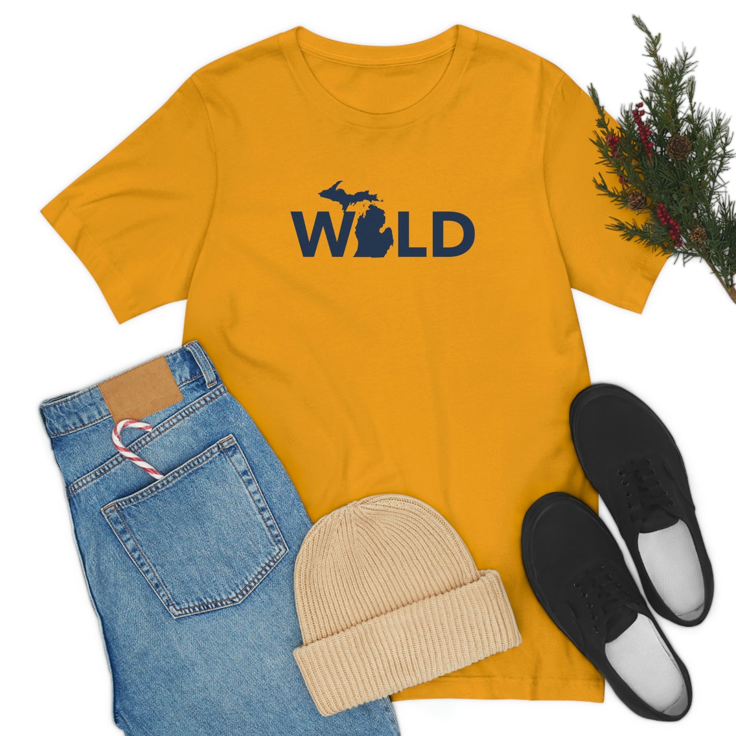 Michigan 'Wild' T-Shirt (Geometric Sans Font) | Unisex Standard Fit