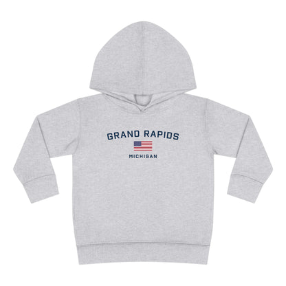 'Grand Rapids' Hoodie (w/USA Flag Outline) | Unisex Toddler