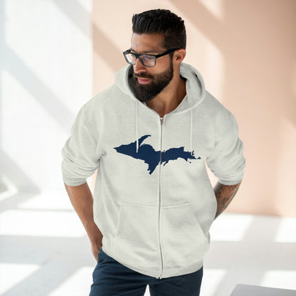 Michigan Upper Peninsula Full-Zip Hoodie (w/ UP Outline)