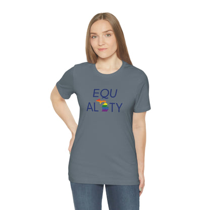 'Equality' Michigan LGBTQ Pride T-Shirt | Unisex Standard Cut