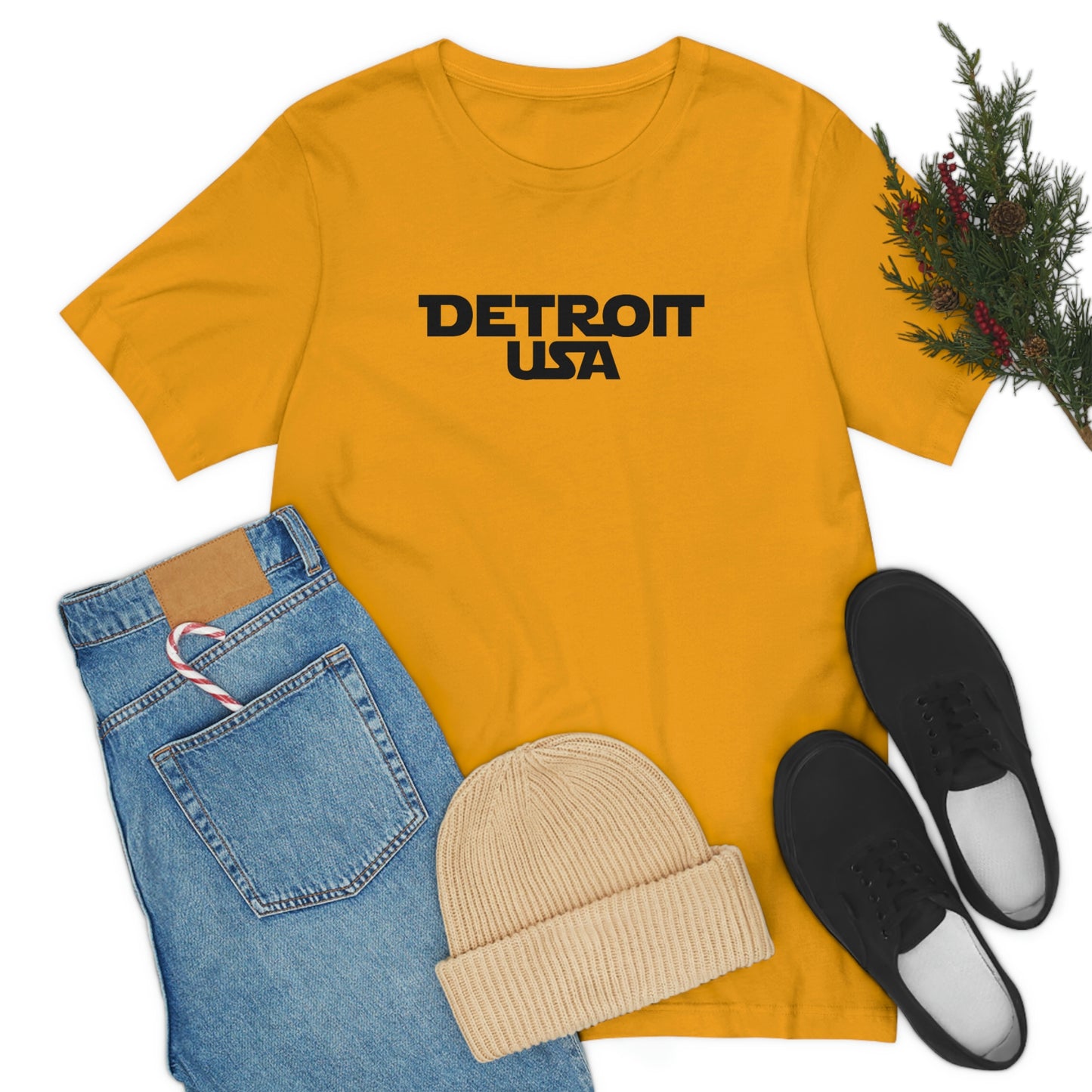 'Detroit USA' T-Shirt (1970s Epic Sci-Fi Parody) | Unisex Standard Fit