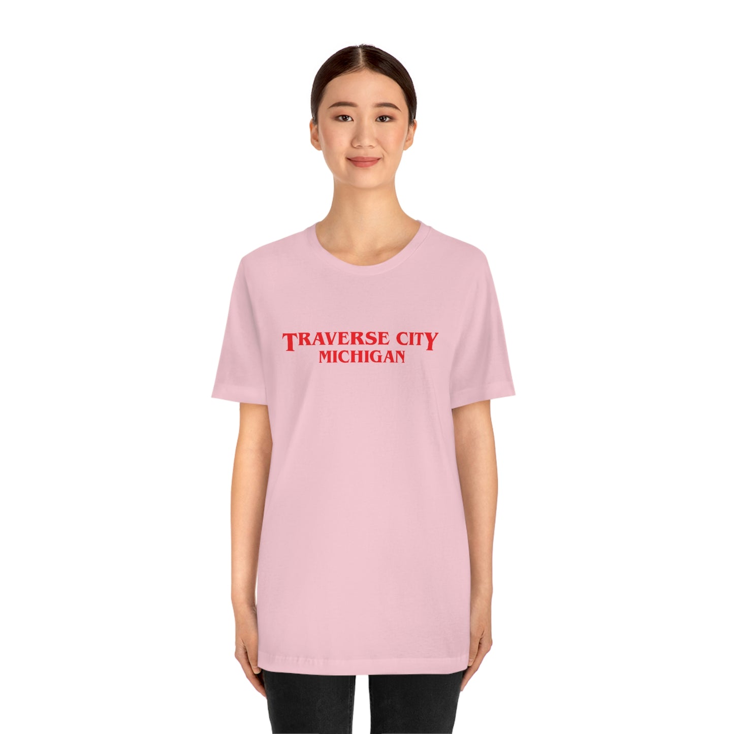 'Traverse City Michigan' ' T-Shirt (1980s Drama Parody) | Unisex Standard Fit