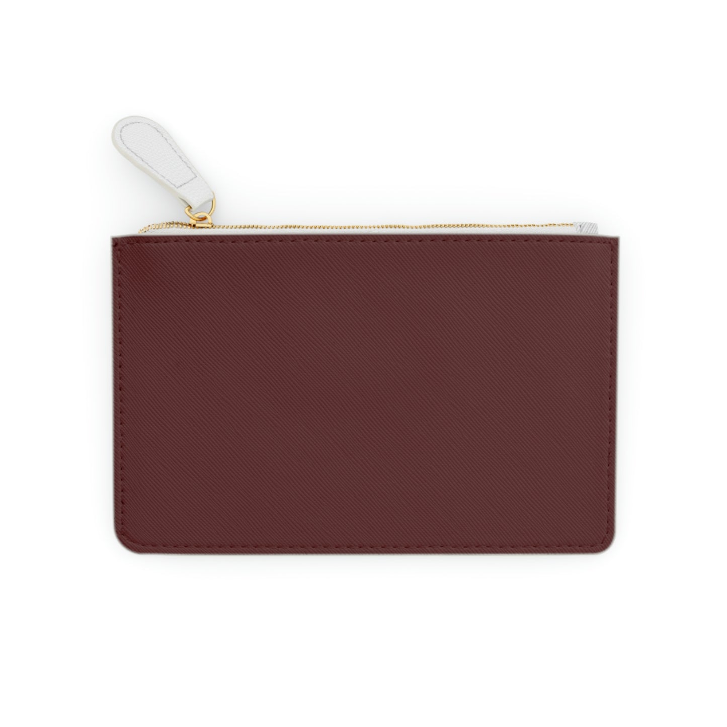 Michigan Upper Peninsula Mini Clutch Bag (Cherrywood Color w/ UP Outline)