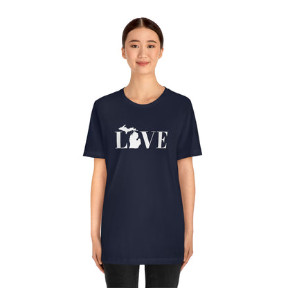 Michigan 'Love' T-Shirt (Didone Font) | Unisex Standard Fit