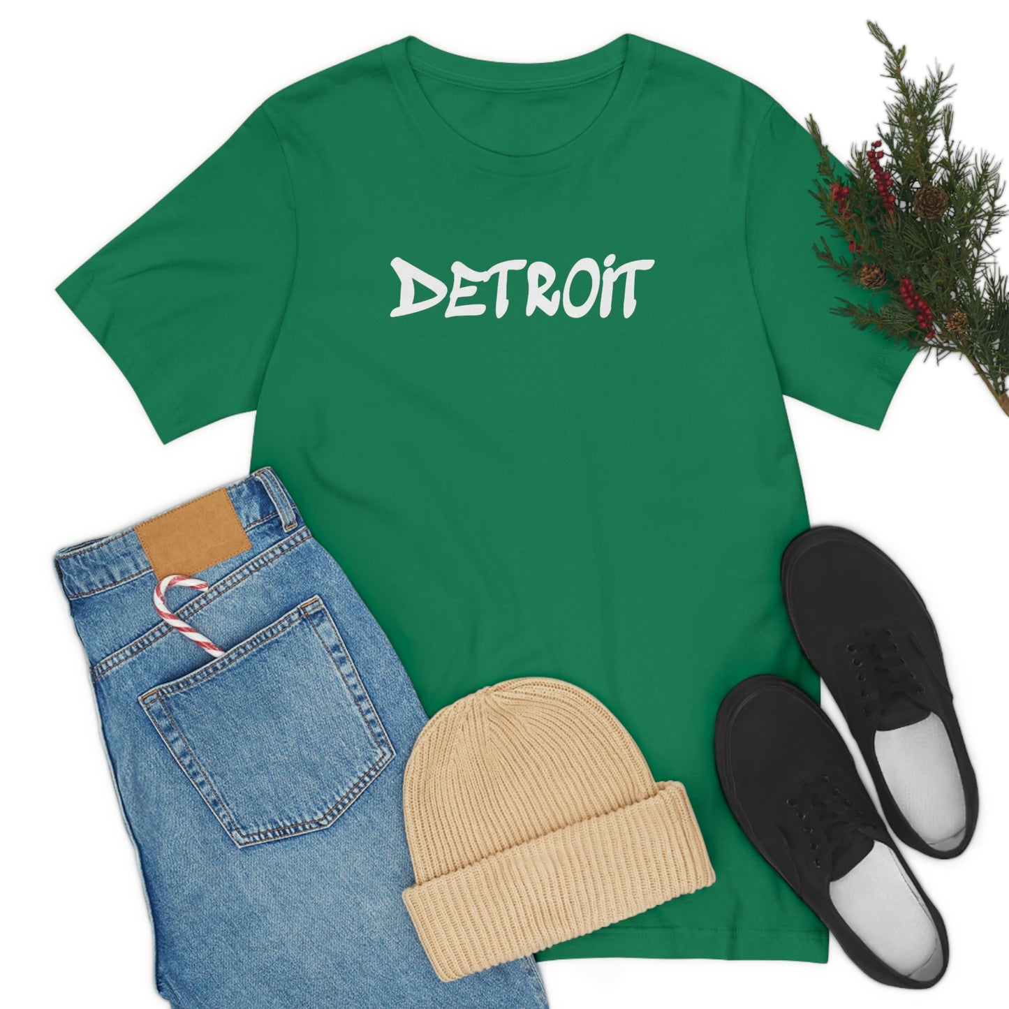 'Detroit' T-Shirt (1980s Hip Hop Font) | Unisex Standard Fit