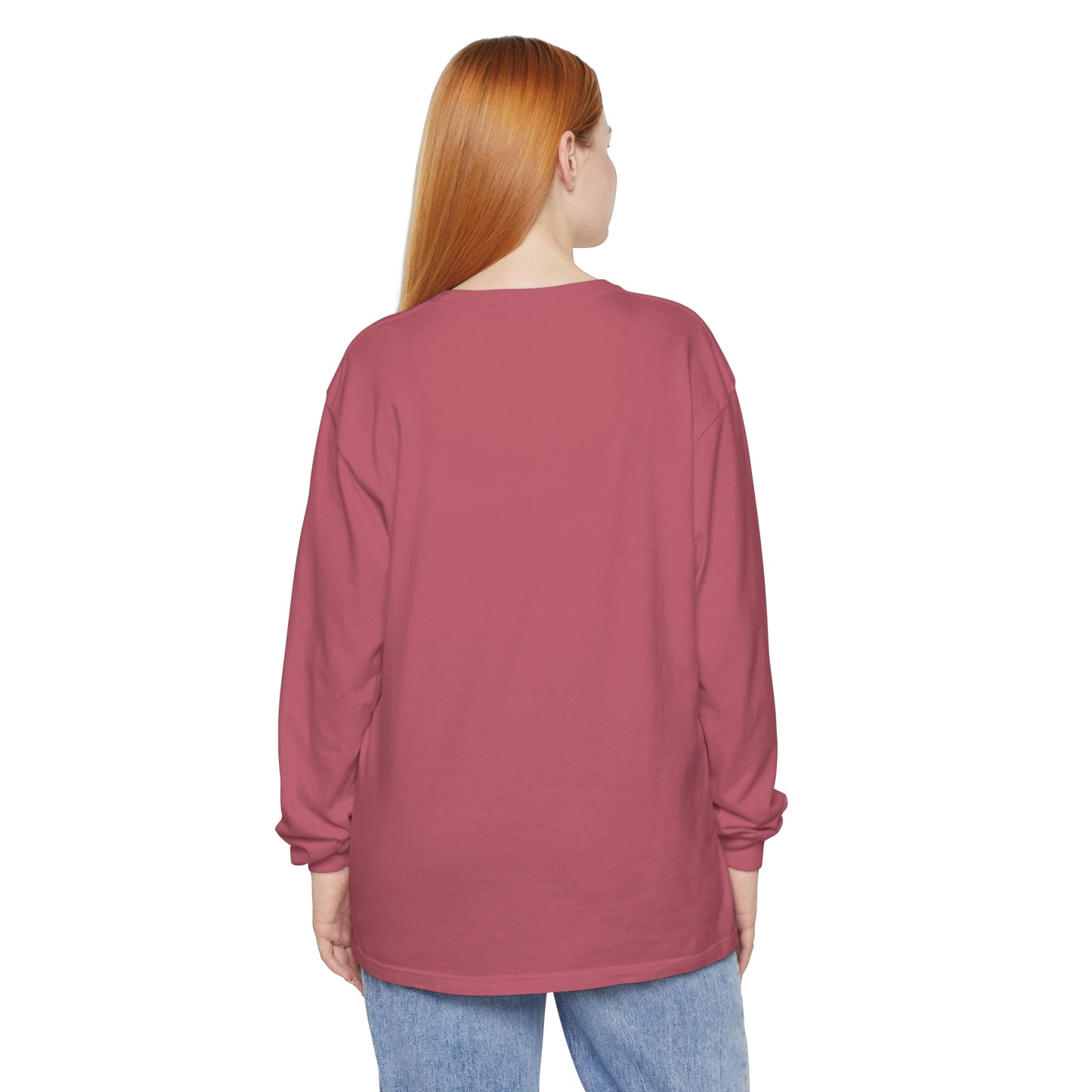Michigan Upper Peninsula Garment-Dyed T-Shirt (w/ Gold UP Outline) | Unisex Long Sleeve