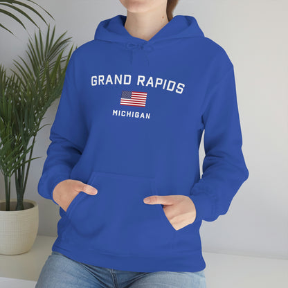 'Grand Rapids Michigan' (w/USA Flag Outline) | Unisex Standard