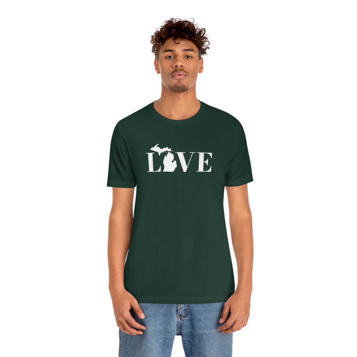 Michigan 'Love' T-Shirt (Didone Font) | Unisex Standard Fit