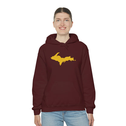 Michigan Upper Peninsula Hoodie (w/ Gold U.P. Outline) | Unisex Standard